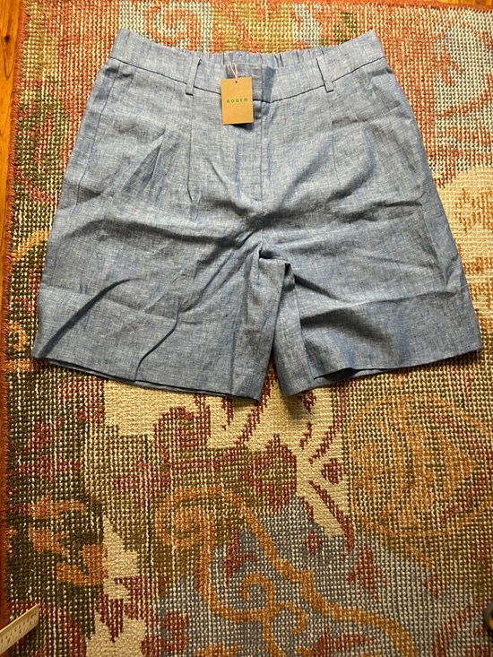 Boden Pants - NWT Boden Kensington Linen Blue Shorts Size 14